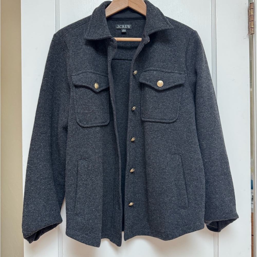 J.Crew Wool blend shirt jacket